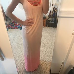 Pink Ombré Maxi Dress